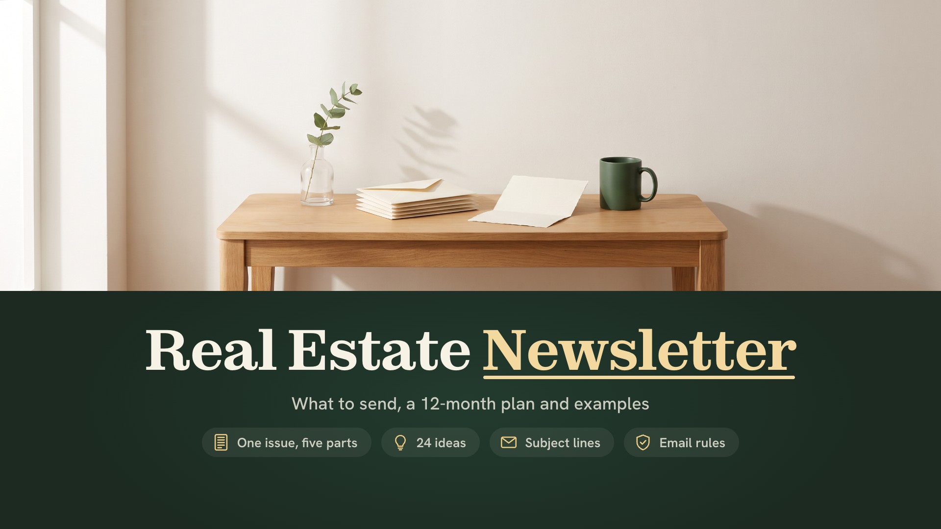 Real Estate Newsletter: What to Send, a 12-Month Plan and Examples