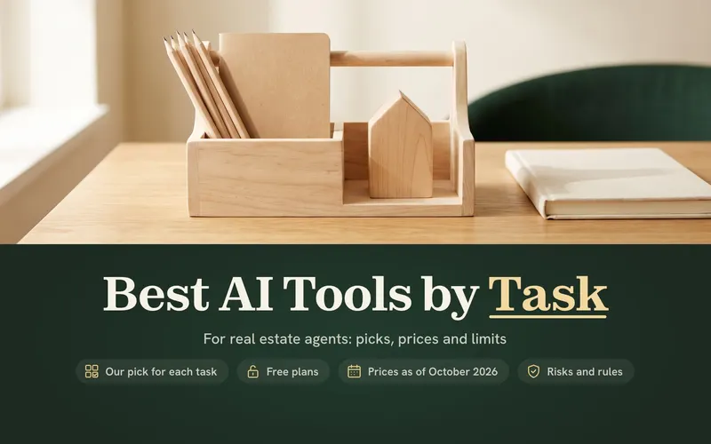 Best AI for Real Estate Agents: Top Tools by Task, Prices and Limits