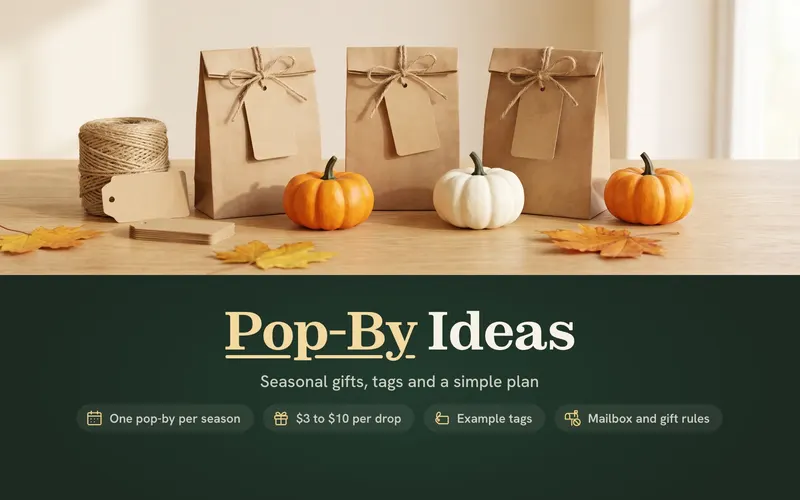 Pop By Ideas for Realtors: Seasonal Gifts, Tags and a Simple Plan