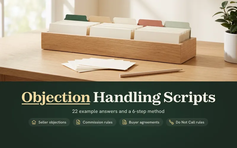 Real Estate Objection Handling Scripts: 22 Example Answers and a 6-Step Method