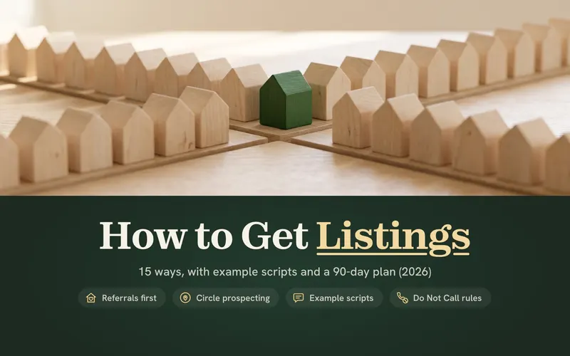 How to Get Listings in Real Estate: 15 Ways, With Example Scripts (2026)
