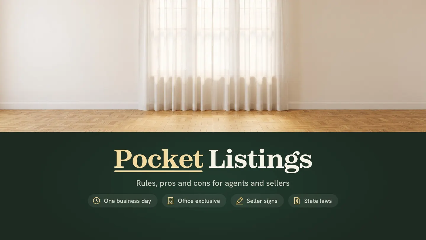 Pocket listing: a sheer linen curtain drawn across a sunlit window in an empty room with a parquet floor, before the home goes public