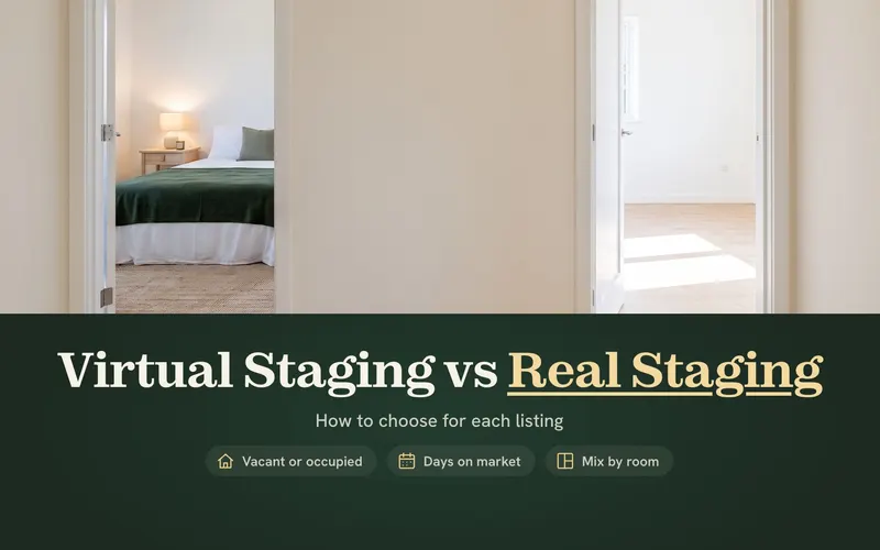 Virtual Staging vs Real Staging: How to Choose for Each Listing (2026)